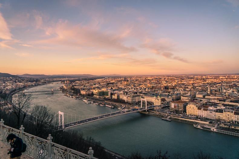 4 Day Budapest Itinerary - gellert hill view point