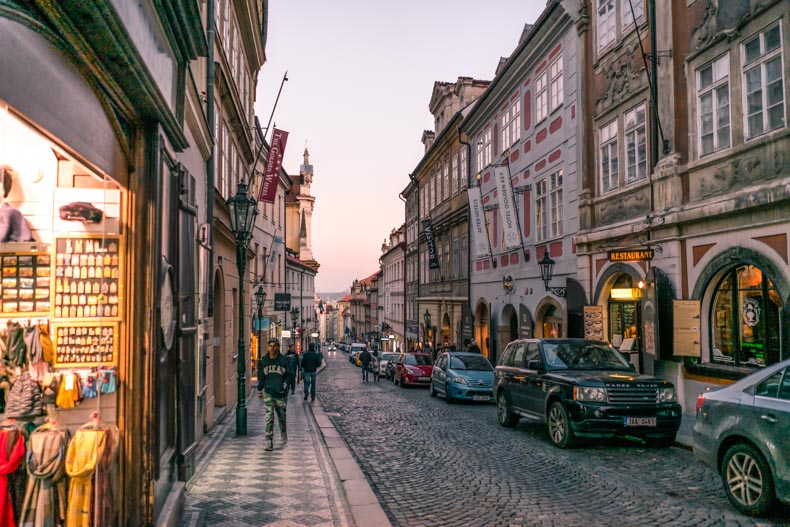 străzile din Praga