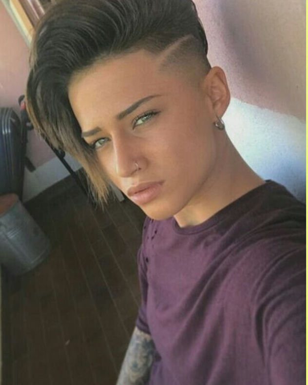 lesbian haircut